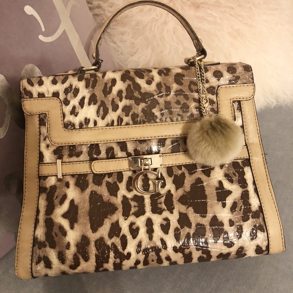 Guess Handbag with Leopard Print